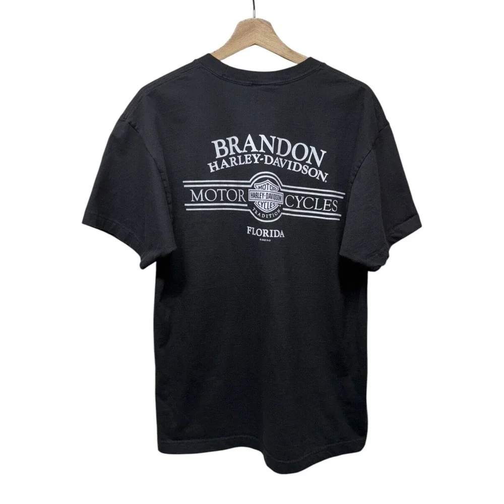 Harley Davidson Leprechaun St.‎ Patricks Day T Shirt L Black Green Pot of Gold